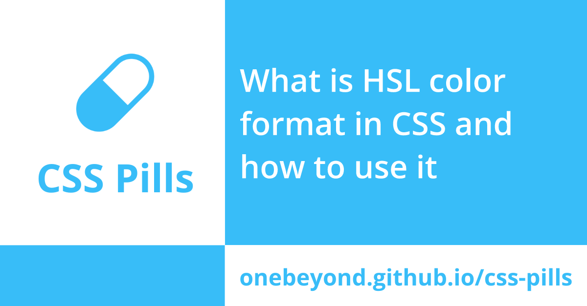 What is HSL color format in CSS and how to use it